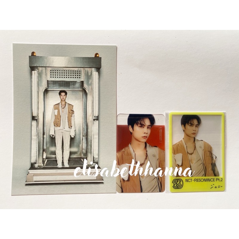 PHOTOCARD OFFICIAL JOHNNY NCT 2020: RESONANCE POB MU-MO MUMO JAPAN / POB QOO10 JAPAN / POB US VERSI 