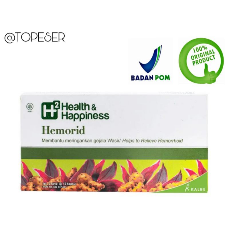 H2 HEALTH & HAPPINES  HEMORID ISI 36 KAPSUL