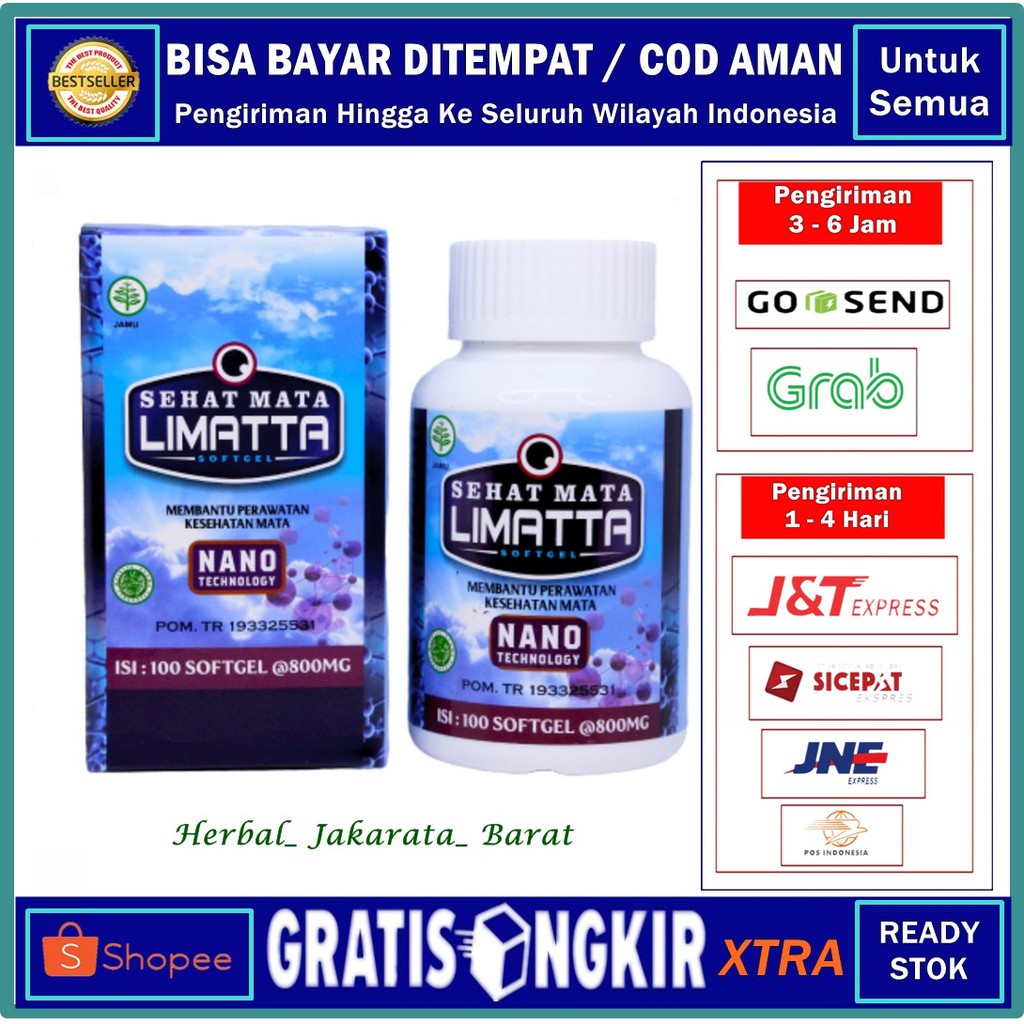 Obat Untuk Mata Berasap, Ulkus Mata, Katarak, Obat Peradangan Pada Kornea Mata - LIMATTA SEHAT MATA