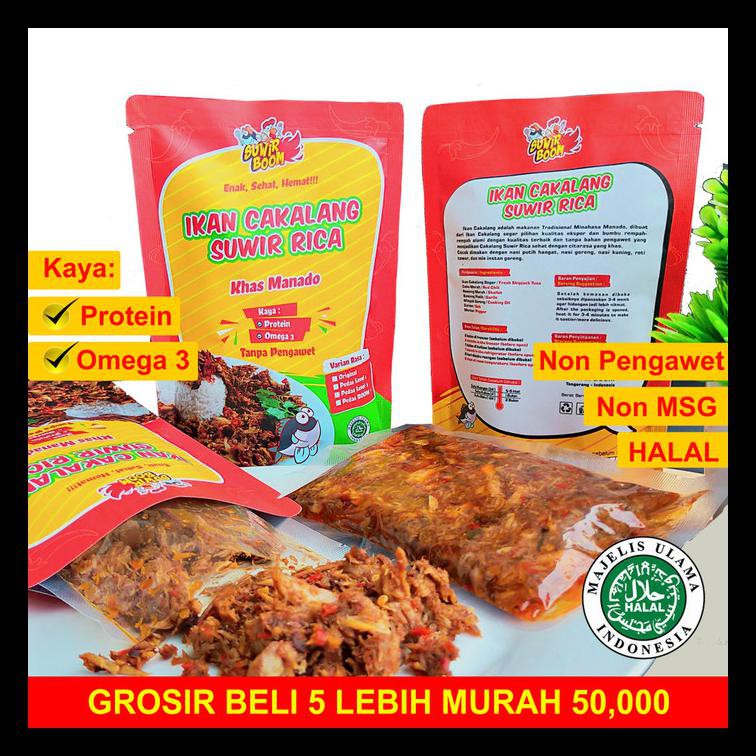 

Special Price Cakalang Suwir Khas Manado - 250Gr Original Makanan Instan Kaleng