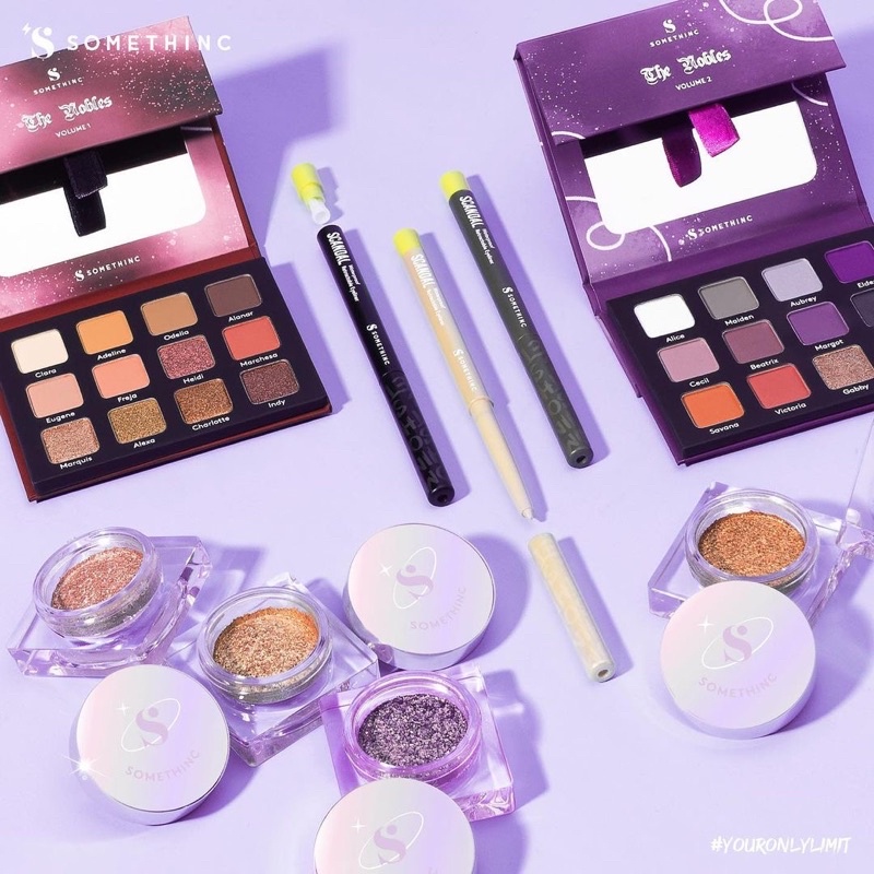 SOMETHINC Make Up Indonesia / Cosmetic Skincare Cleanser Essence Toner Serum Eye Cream Gel Mask / Foundation Cushion Loose Powder Blush On Concealer Highlighter Eyebrow Eyeliner Eyelash Mascara Lipstick Lip Tint Gloss Sponge Palette / Paket Set Kosmetik