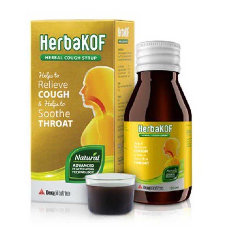 Herbakof Obat Batuk Herbal Sirup 60 ml Anak Dewasa Ibu Hamil Ibu Menyusui