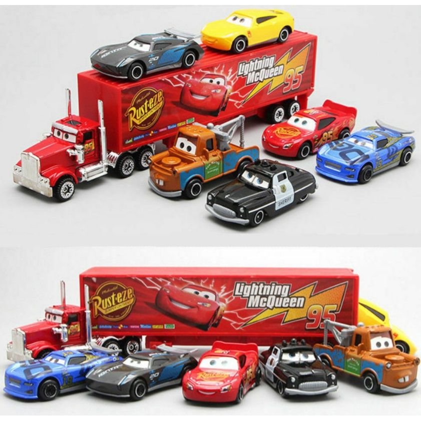 7Pcs / Set Action Figure Disney Cars Uncle Truck Lightning McQueen
