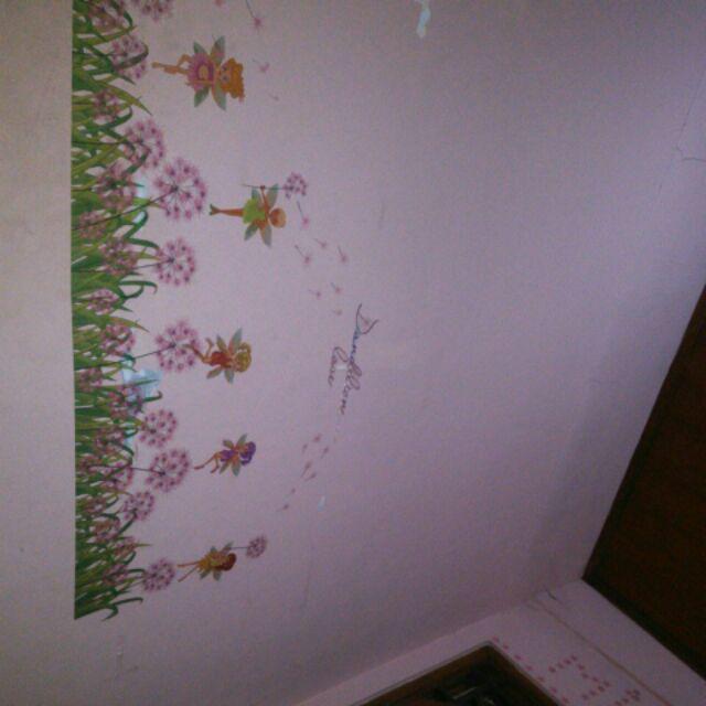 Sk7040 Little Purple Pandora Wallsticker Wall Stiker   50x70
