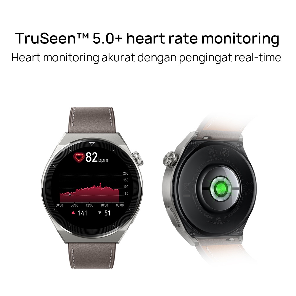 Huawei Watch GT 3 Pro 46mm SmartWatch | ECG | Sapphire Design | Pro Health Care | Classy Workout | Garansi Resmi