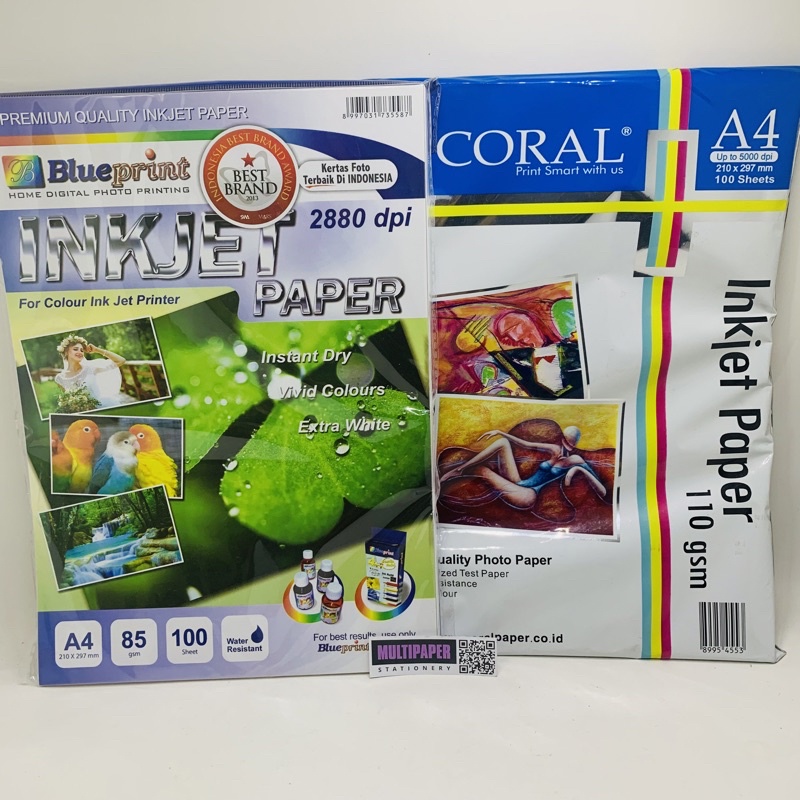 

Kertas InkJet Paper A4 85 Dan 110 Gsm