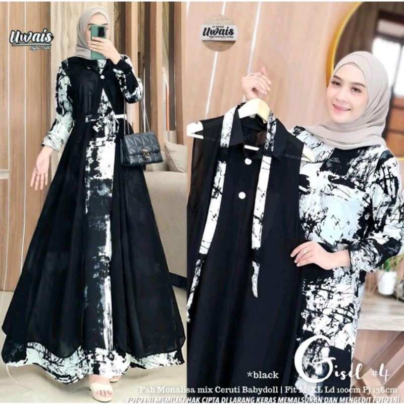 Gamis 2in1 Gisel | Jumbo LD 120