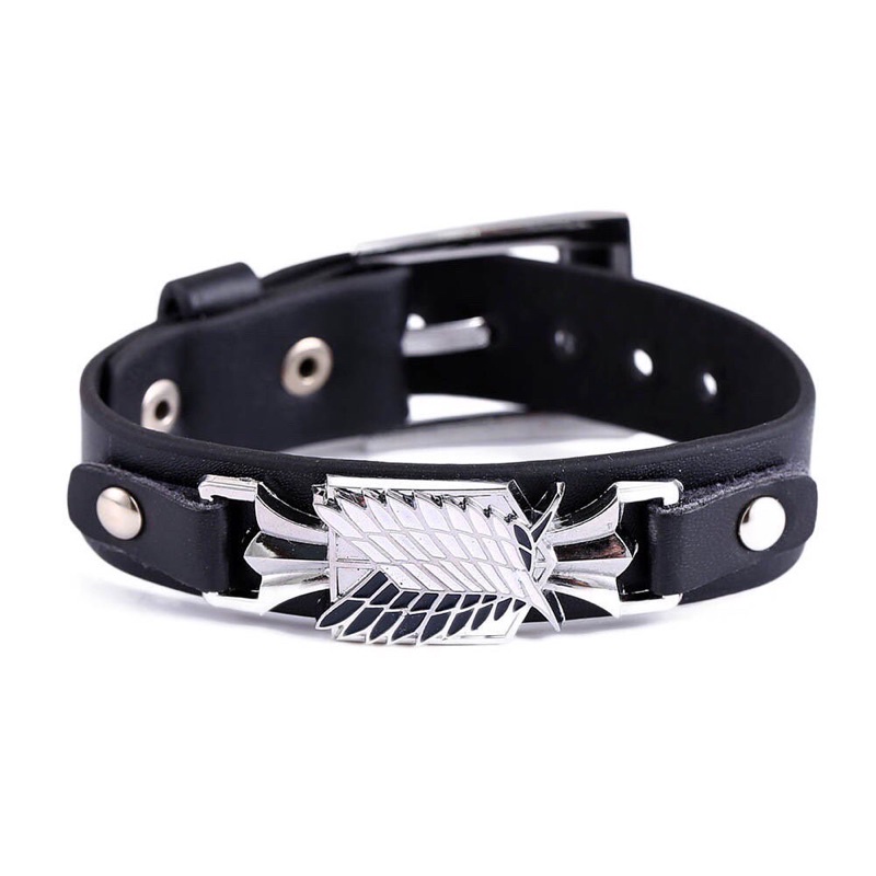 SAINTLAB.ID - Ackerman Bracelet - Gelang AOT Pria Wanita Anime Attack On Titan Anti Karat Mewah