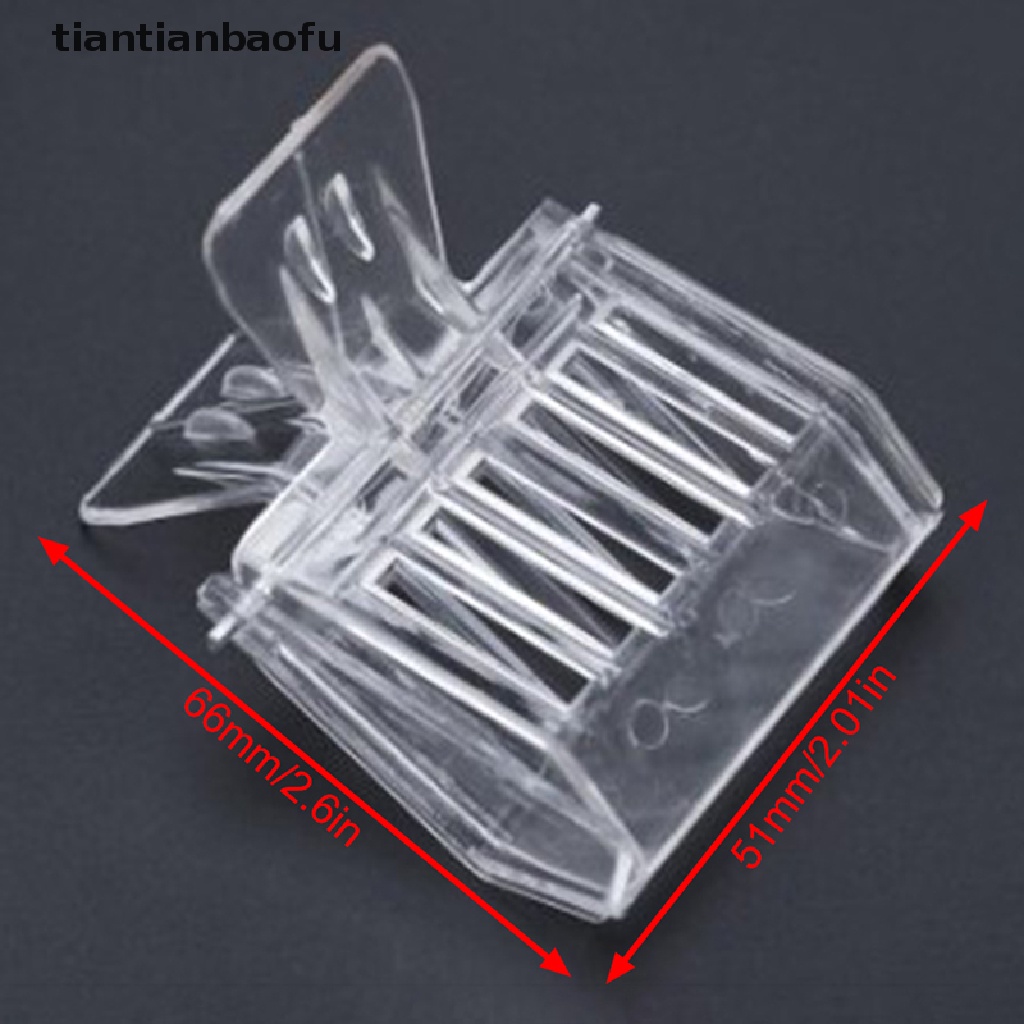 [tiantianbaofu] Bee Queen Catcher Colorless Clear Plastic Clip Cage Beekeeping Equipment Tool  Boutique