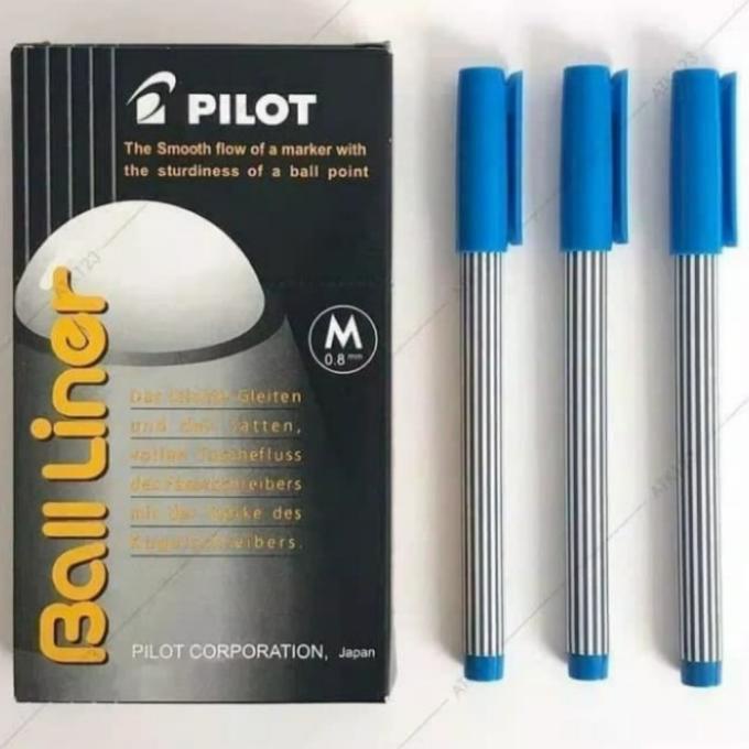 

Pulpen Pilot Bolliner (M 0.8 mm) Biru Original Japan 1losin