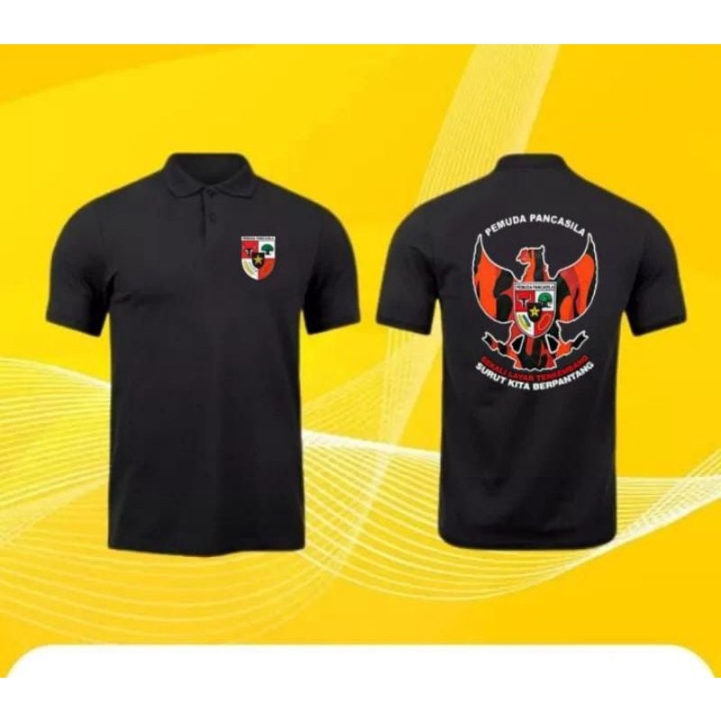 BAJU POLO BERKERAH PEMUDA PANCASILA GARUDA OREN