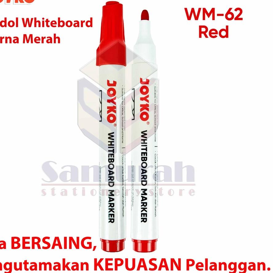 

Kirim Sekarang Spidol WhiteBoard Marker Joyko WM 60 Hitam / Spidol Papan Tulis Bisa Hapus WM 61 Biru / White Board WM 62 Merah GF6,