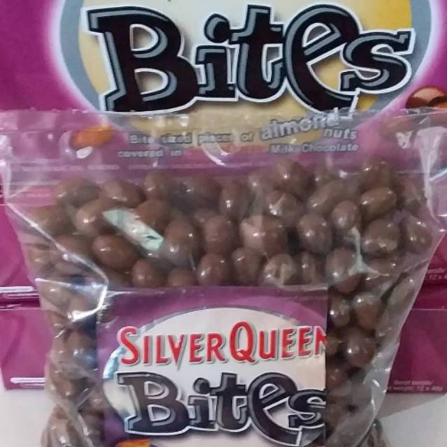 

Coklat Silverqueen Bites Almond / Mede