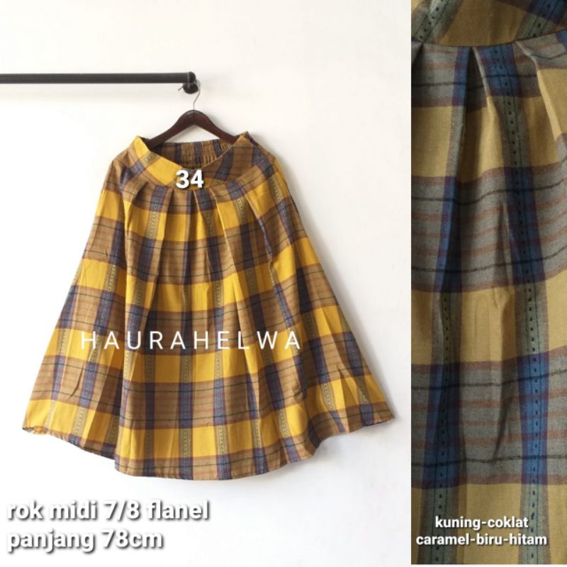 ROK FLANEL IMPORT MIDI 7/8 TARTAN HAURAHELWA-34