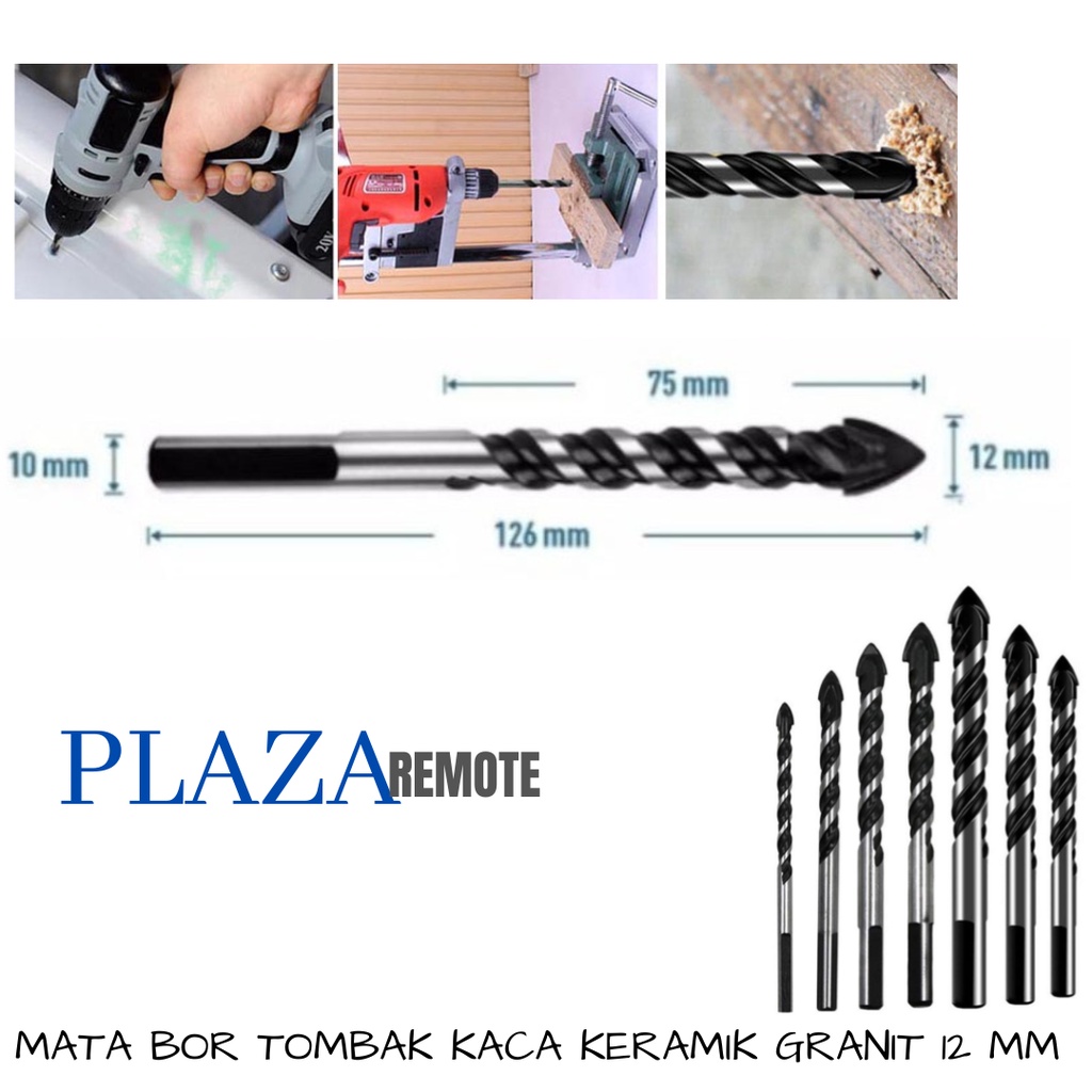 MATA BOR TOMBAK KACA POSELEN GRANIT MARNET DRILL BIT 4 - 12 MM