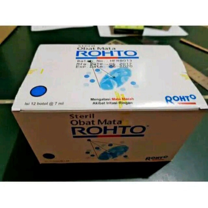 Rohto Obat Tetes Mata 7mL (Cool / Steril) Mata Merah / Mata Iritasi / Pelembab Mata