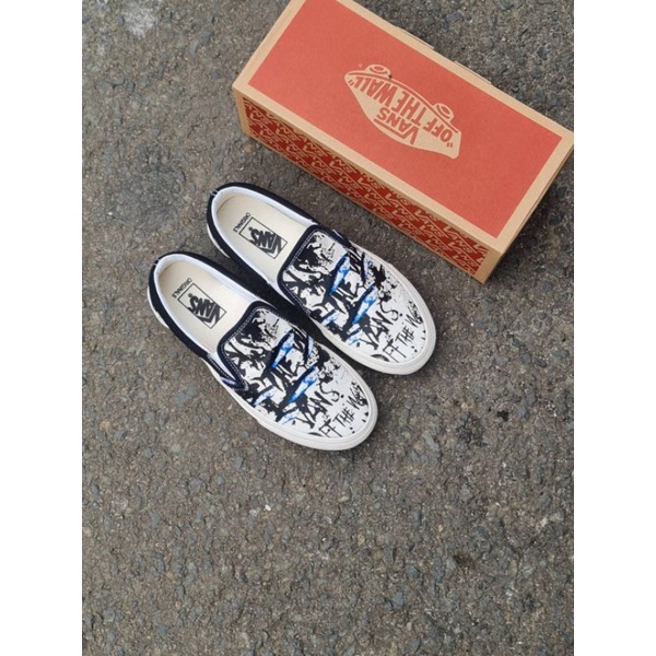 [BISA COD] VANS SLIP ON STEADMEN FISH TUNA DT PREMIUM