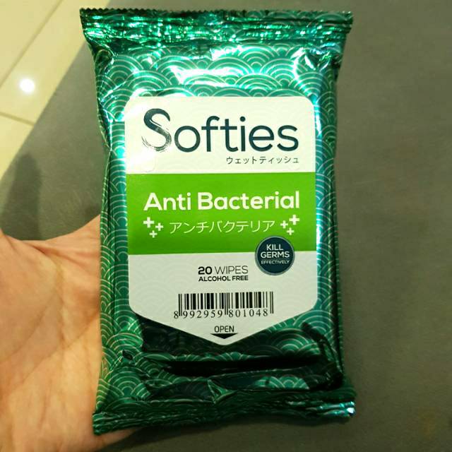 Softies anti Bacterial / Tissu basah anti bakteri