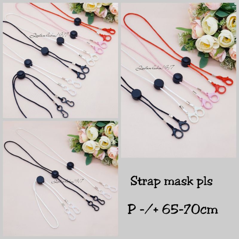 Strapmask simple cowok cewek beli 10 free 2