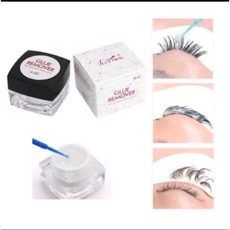 PERONTOK EYELASH EXTENSION REMOVER CLEAR BOX PUTIH HITAM PERONTOK EYELASH
