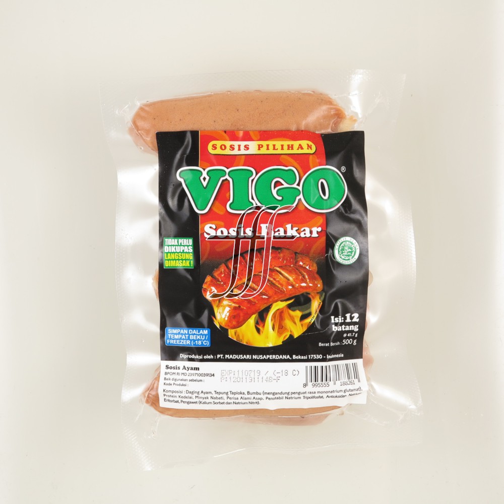 Vigo Sosis Jumbo Ayam Bakar Isi 12 500gr Ffs Frozen Food Sidoarjo Surabaya Shopee Indonesia