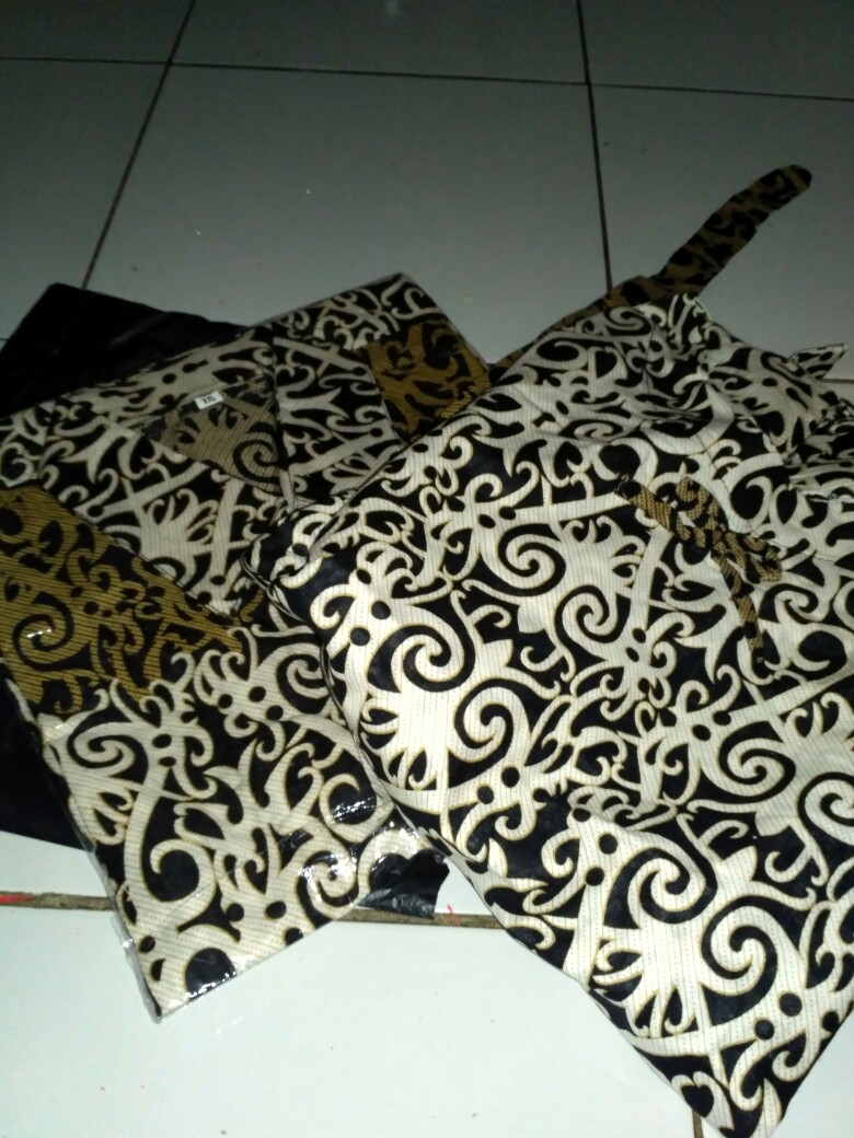 Maura Couple - Sania Ruffle Batik Couple Ori Ndoro Jowi Dnt Garansi