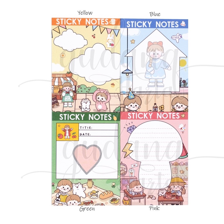 

Sticky Notes House Series Notes Motif Rumah Lucu Girls GH 301336