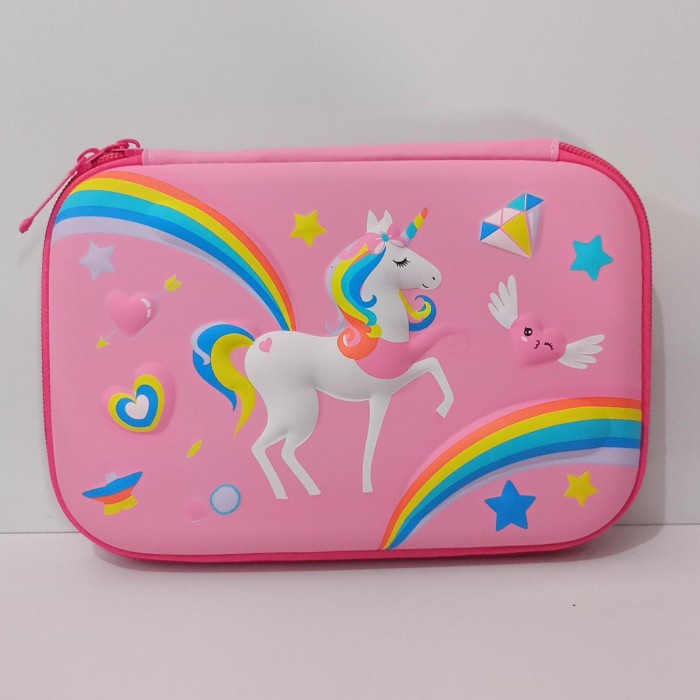 

Hemat Tempat Pensil Hardtop Kotak Pensil Unicorn Serupa Smiggle 3D Size L Hemat