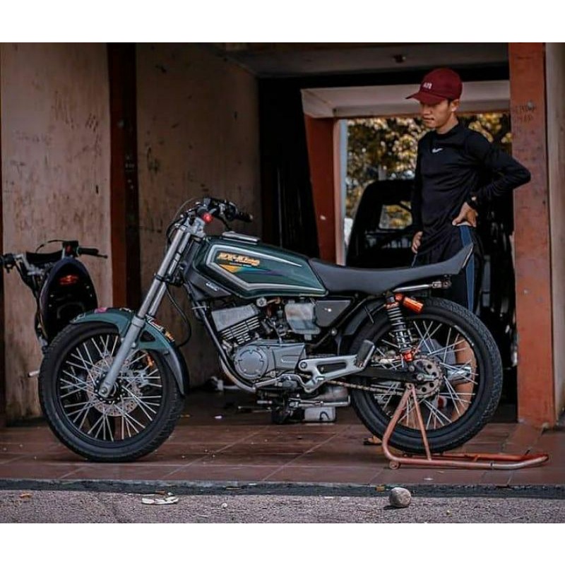 Striping Lis Sticker Standar Ori Yamaha RX-KING 2001 Hijau Botol Striping rx king Rx-king 2001 ijo b