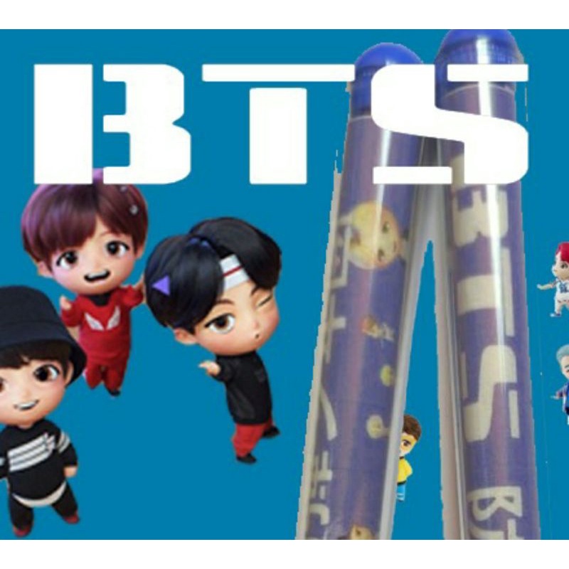 Action Figur BTS Model Pulpen Mini Figure Action BTS Bentuk Pena