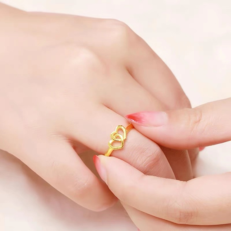 Cincin Lapis Emas 24k Untuk Wanita