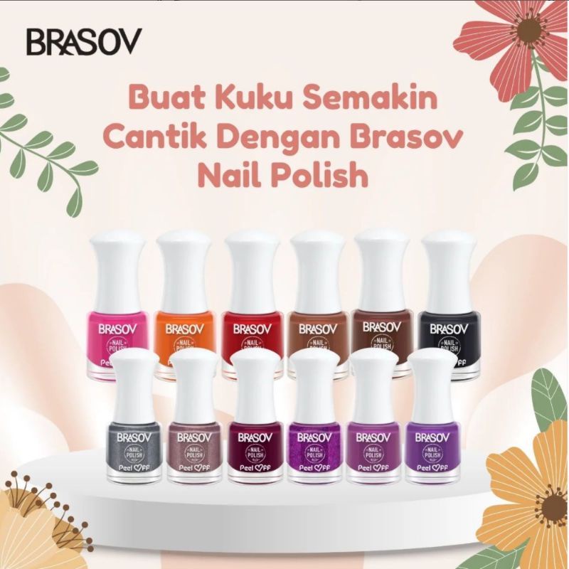 Brasov Kutek Cat Kuku/Nail Polish Peel Off Kutek Halal