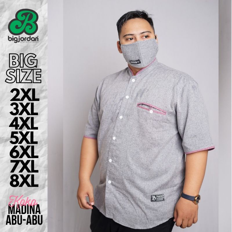 baju Koko bigsize jumbo baju muslim jumbo kemeja Koko jumbo kemeja Koko bigsize baju kemeja muslim o
