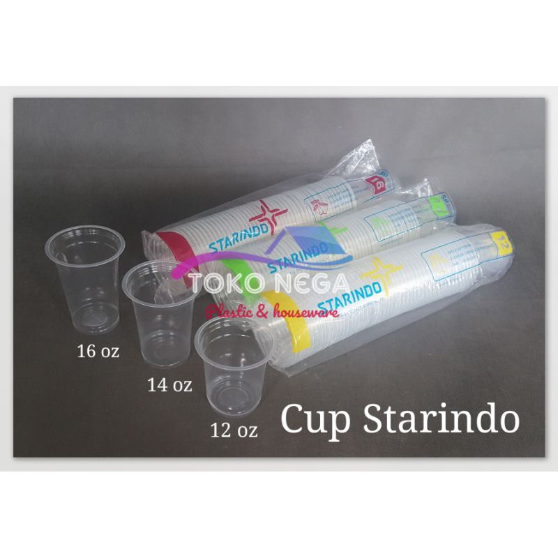 Gelas Pop Ice Merk Starindo. Gelas Starindo