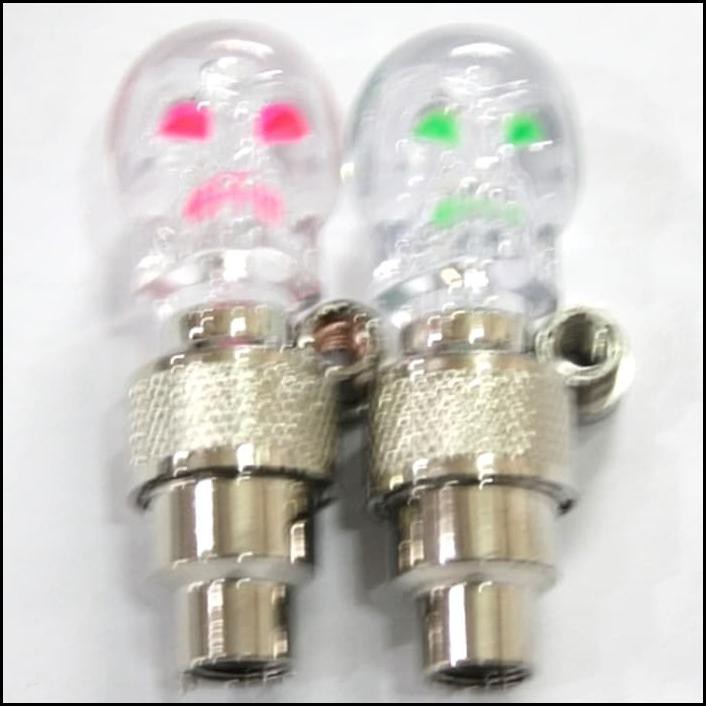 Tutup Pentil Lampu Tengkorak (Isi 2Pcs)