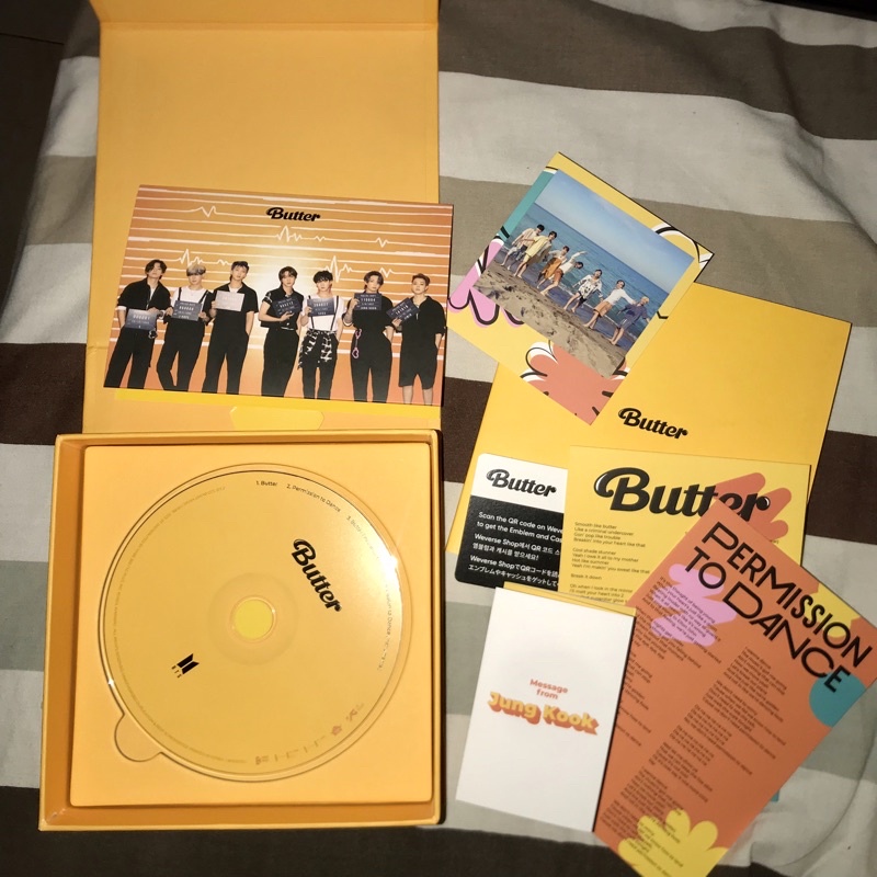 ALBUM BTS Butter Cream Ver. (inc PC SEOKJIN JIN Message Jungkook)