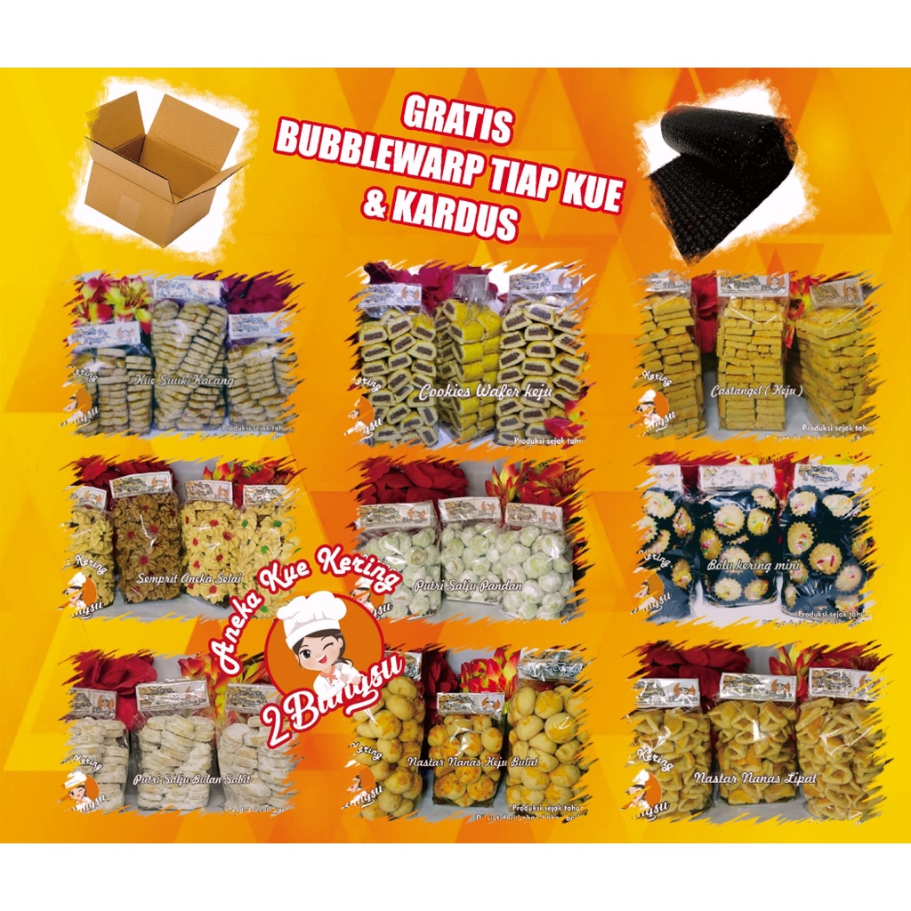 

kue lebaran / 500gr kue kiloan / KUE NASTAR / CASTANGEL KEJU / KUE SALJU/ KUE KACANG