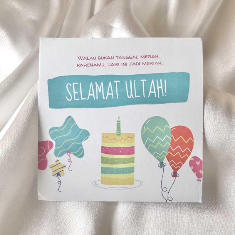Kartu Ucapan A7- Happy Birthday / Happy Anniversary