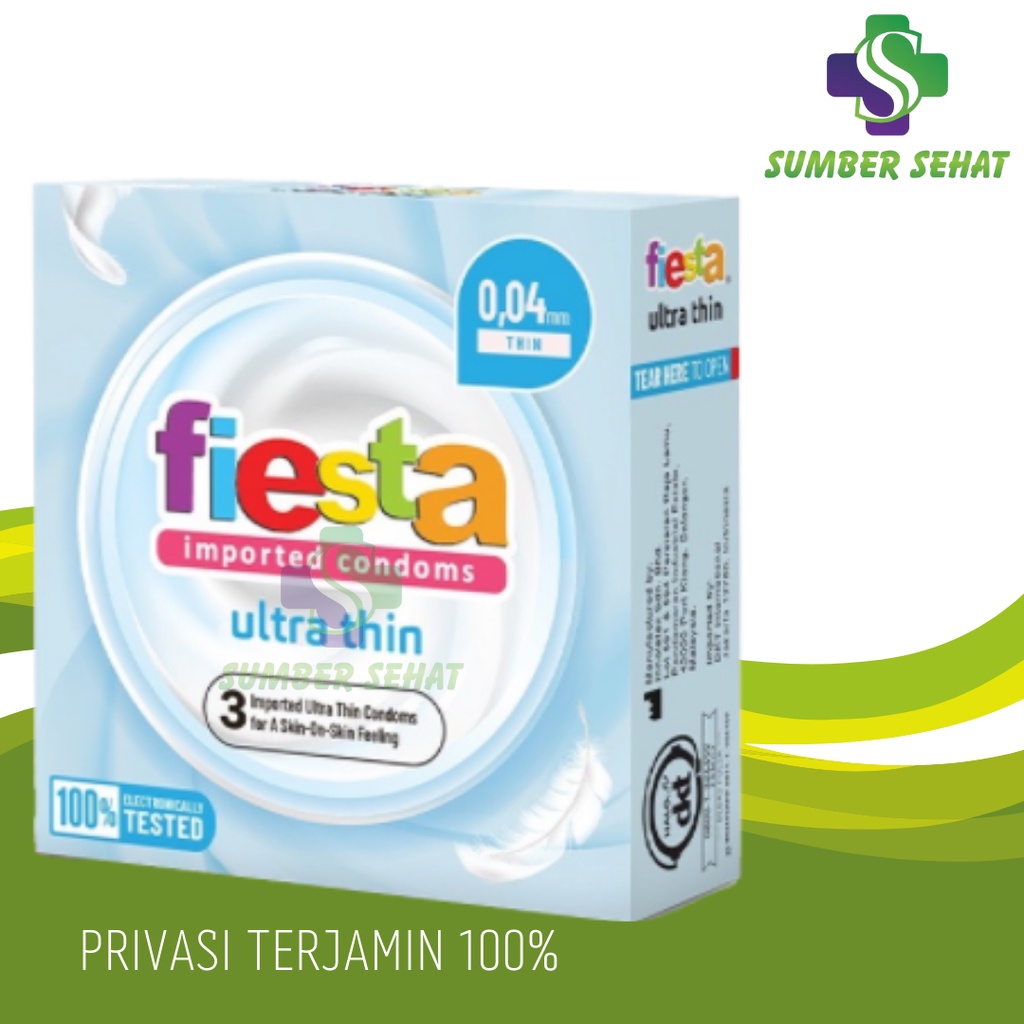 KONDOM FIESTA ULTRA THIN PAK 3 PCS