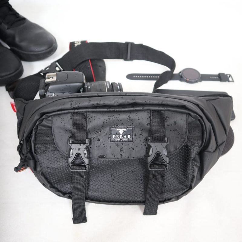 Tas weistbag selempang pria wanita anti air Ferar solid weapon adventure