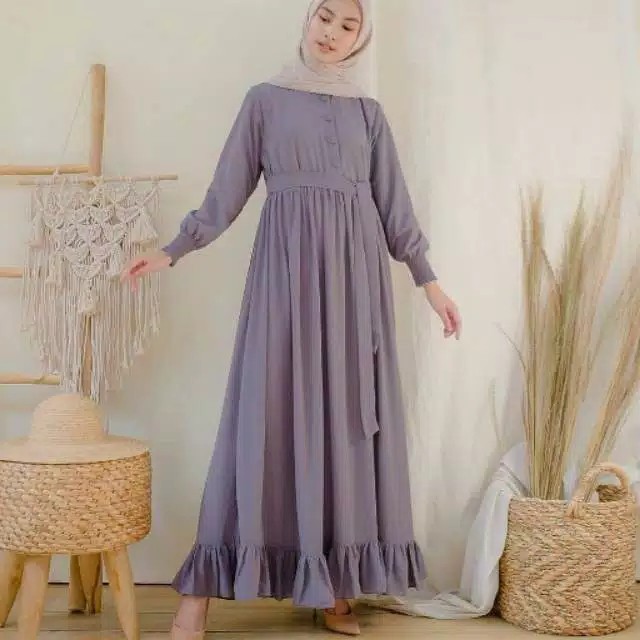 ( S M L XL XXL XXXL 5L ) GAMIS CERUTY BABYDOLL | MARWAH DRESS