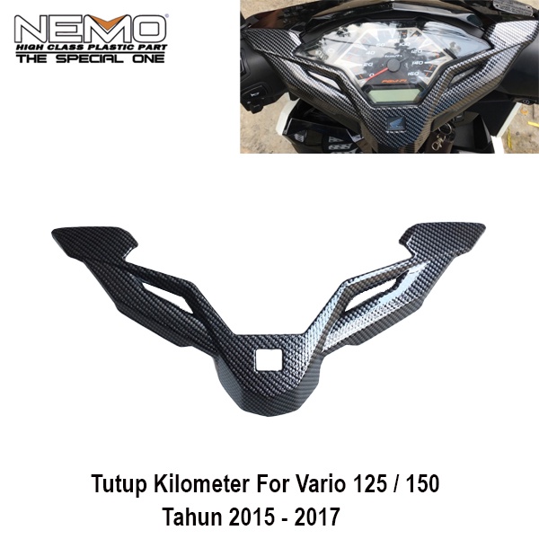 Garnish Cover Spedo Speedometer Vario 150 / 125 New Carbon