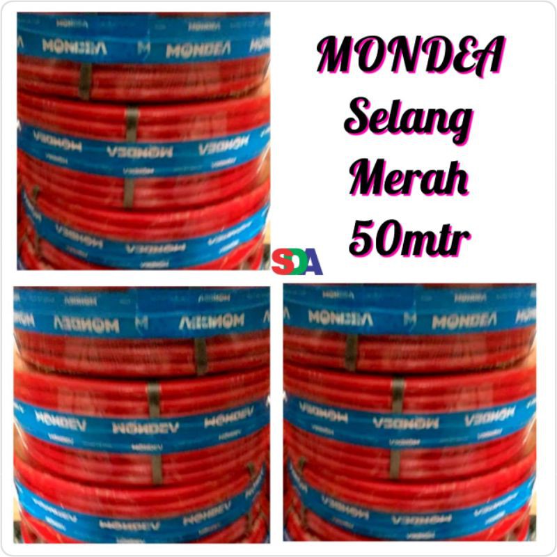 Mondea Selang Kompor Regulator Merah Meteran