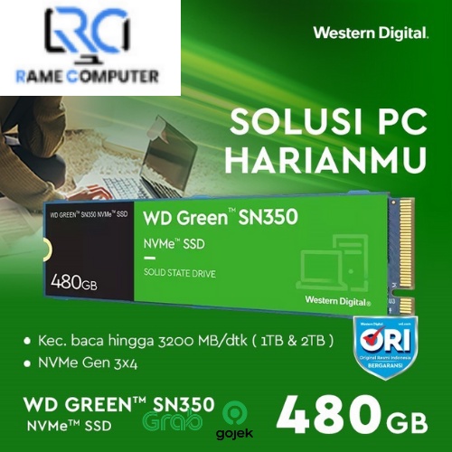 SSD WD Green SN350 480GB - SSD M.2 NVMe PCIe