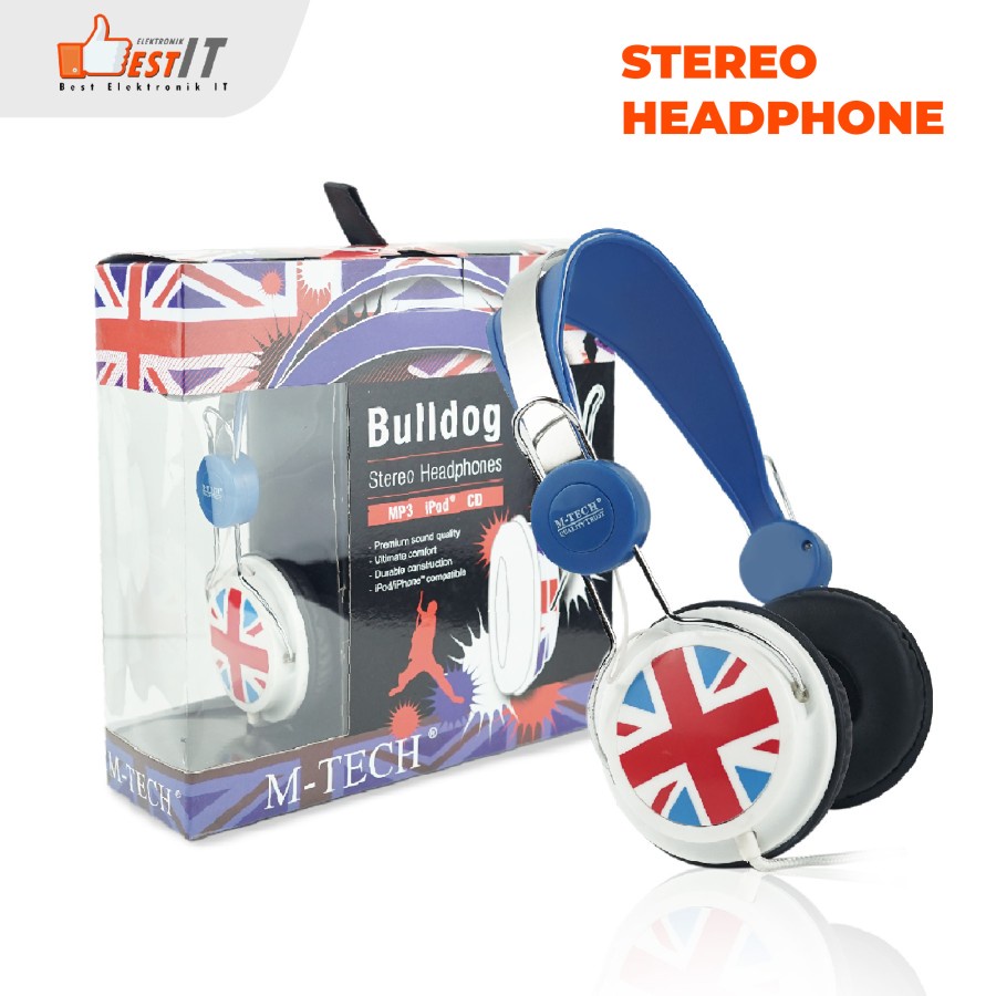 Headset Stereo Bass Bulldog Original M-Tech