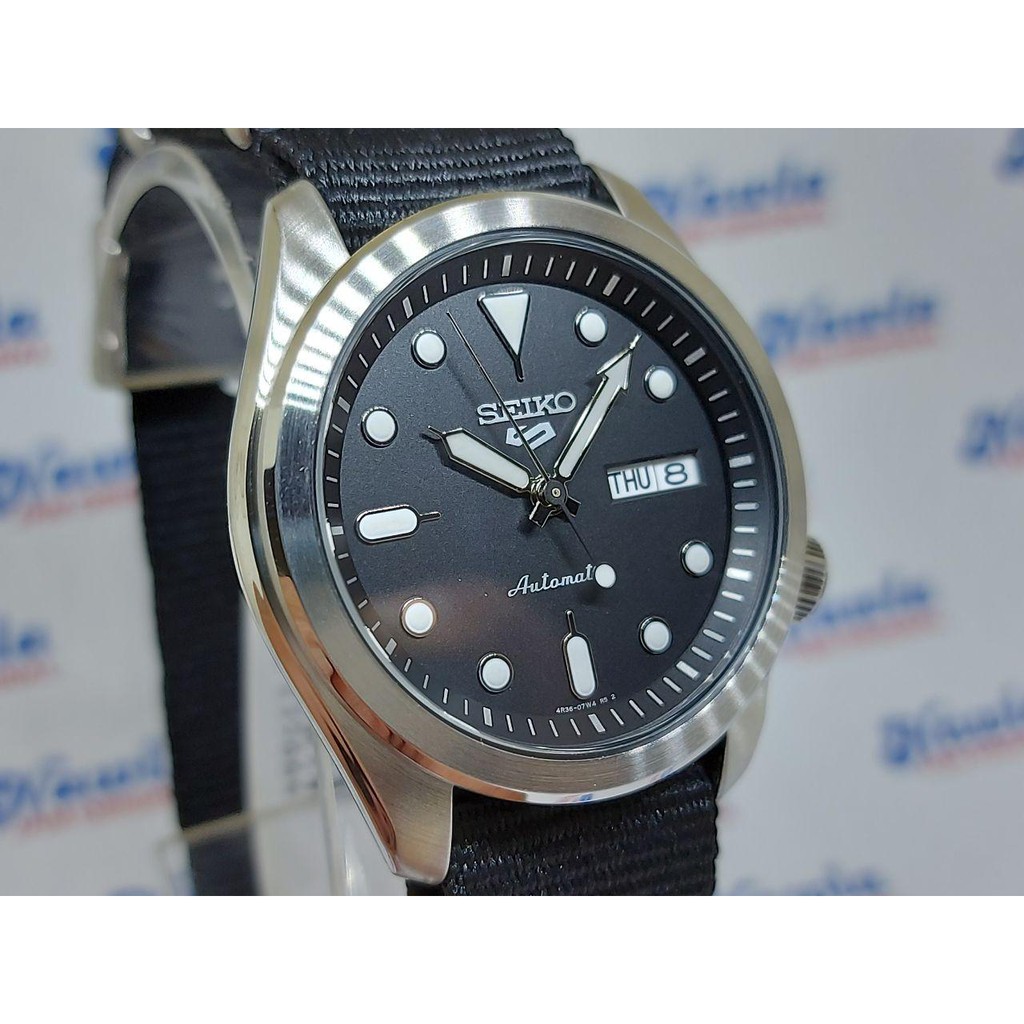 Seiko 5 Sports SRPE67K1 Automatic Black Nylon - Jam Tangan Pria SRPE67