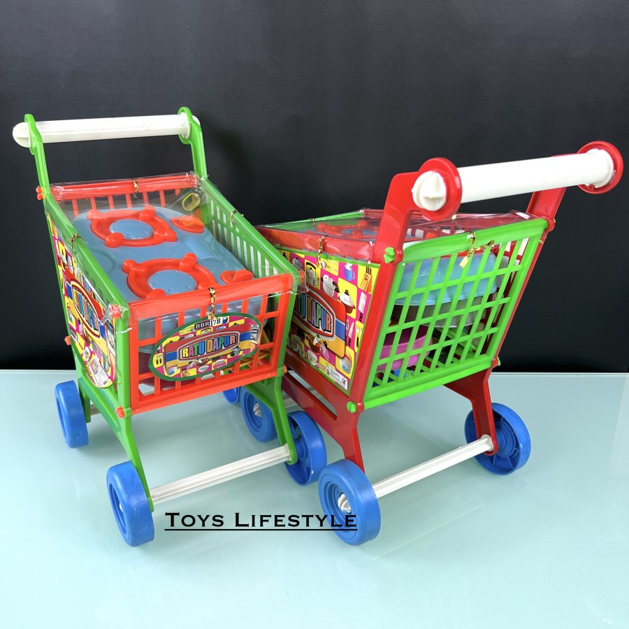 Mainan Troli Anak Keranjang Trolly Shopping Basket Trolley (Murah)