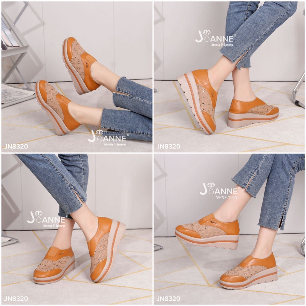 JOANNE Sepatu Wanita Wedges Shoes  #JN8320 ORIGINAL