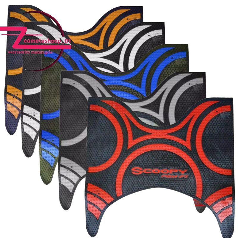 MONSTER KARPET SCOOPY FI 2017-2020-PIJAKAN KAKI SCOOPY-ALAS KAKI MOTOR SCOOPY-KARPET TEBAL SCOOPY