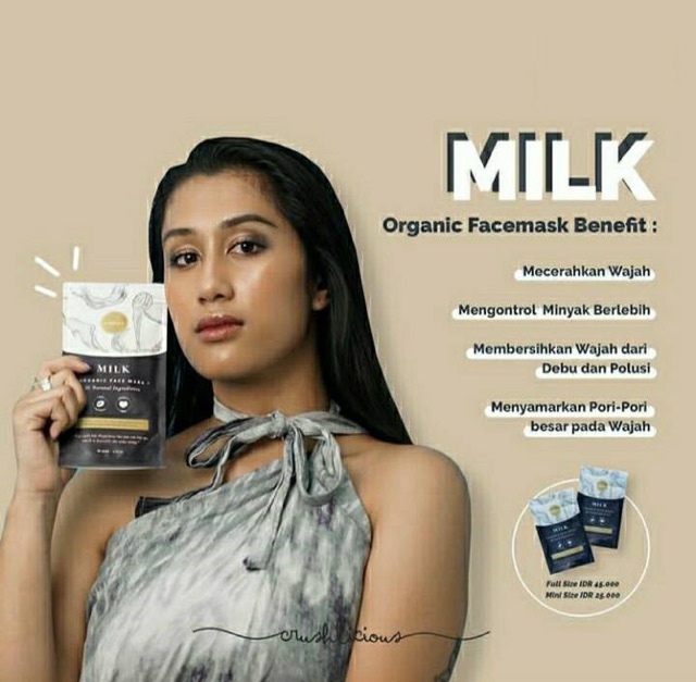 Paket Masker Organik crushlicious fullsize dan Sabun Goldenviera